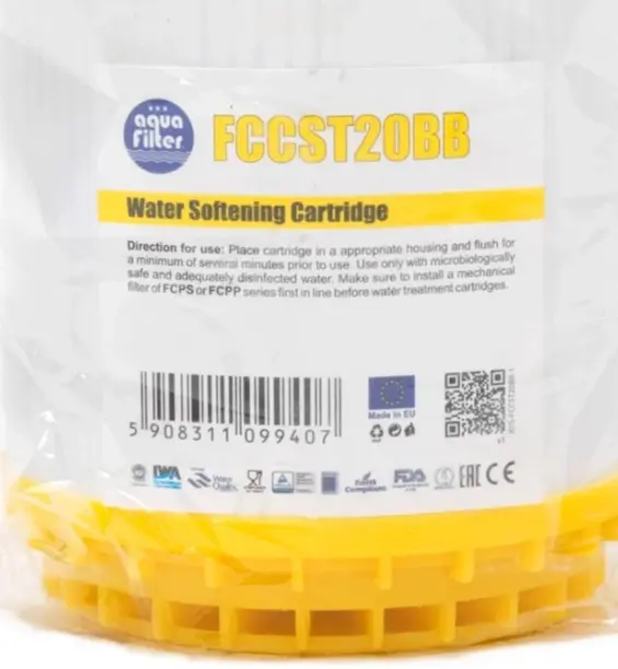 Пом'якшувальний картридж Aquafilter FCCST20BB для очищення води від накипу